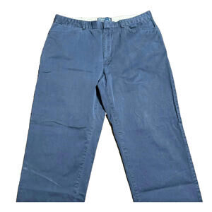 VTG Polo Ralph Lauren Chino Pants Men 36x30 Made in USA  Navy Blue 100% Cotton